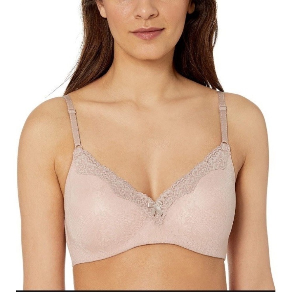 NWT Maidenform 40D Comfort Devotion Ultimate Wirefree Lift Bra 9456 Pink 99914